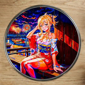 Magnet Yoimiya Genshin Impact illustré à la main en Anjou