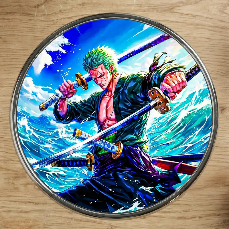Magnet Zoro One Piece illustré à la main en Anjou