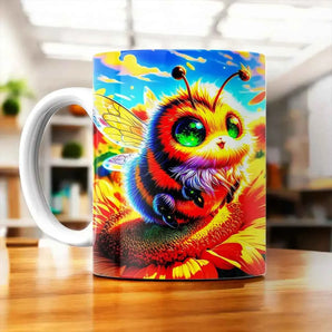 Mug Abeille illustré à la main en Anjou