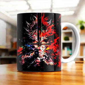 Mug Asta Black Clover illustré à la main en Anjou