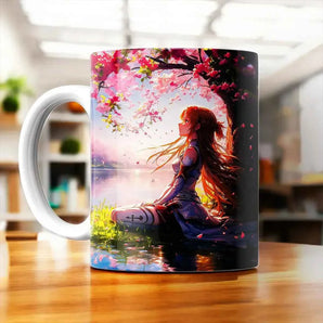 Mug Asuna Sword Art Online illustré à la main en Anjou