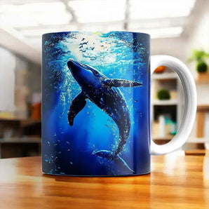 Mug Baleine illustré à la main en Anjou