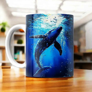 Mug Baleine illustré à la main en Anjou