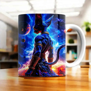 Mug Beerus Dragon Ball illustré à la main en Anjou