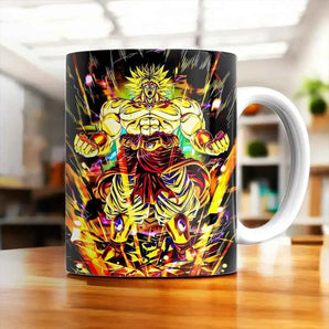 Mug Broly Dragon Ball illustré à la main en Anjou