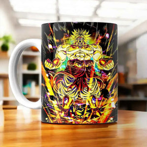 Tasse Broly Dragon Ball illustrée à la main en Anjou