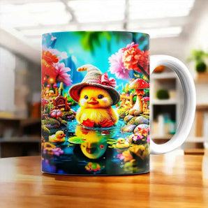 Mug Caneton illustré à la main en Anjou