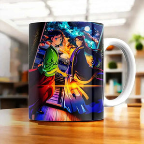 Mug Les Carnets de l'Apothicaire illustré à la main en Anjou