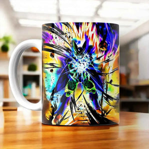 Tasse Cell Dragon Ball illustrée à la main en Anjou