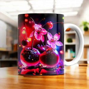Mug Cerise illustré à la main en Anjou