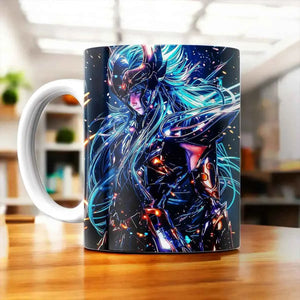 Tasse Aquarius Dark Saint Seiya illustrée à la main en Anjou