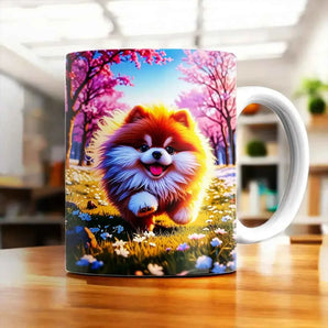 Mug Chien Fluffy illustré à la main en Anjou