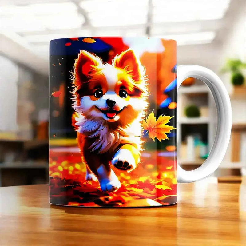 Mug Chien Roux illustré à la main en Anjou