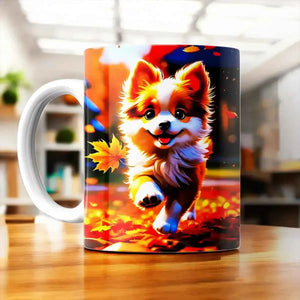 Tasse Chien Roux illustrée à la main en Anjou