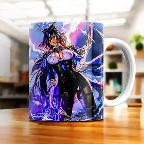 Mug Clorinde Genshin Impact illustré à la main en Anjou