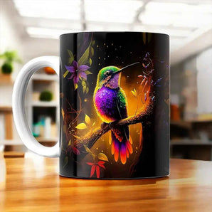 Tasse Colibris Violet illustrée à la main en Anjou
