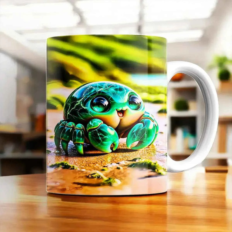 Mug Crabe illustré à la main en Anjou