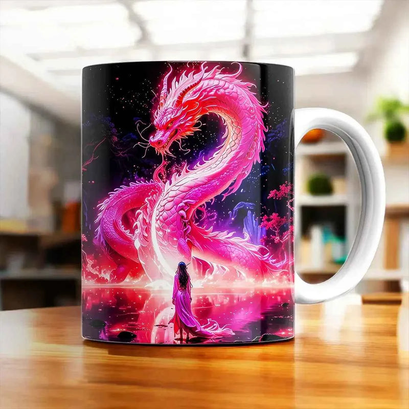 Mug Dragon Chinois illustré à la main en Anjou