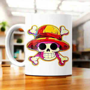 Tasse Drapeau One Piece illustrée à la main en Anjou