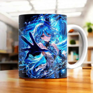 Mug Furina Genshin Impact illustré à la main en Anjou