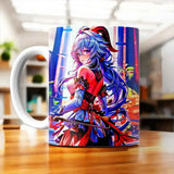 Tasse Ganyu Genshin Impact illustrée à la main en Anjou