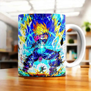Mug Gohan SSJ2 Dragon Ball Z illustré à la main en Anjou