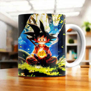 Mug Goku Enfant Dragon Ball illustré à la main en Anjou