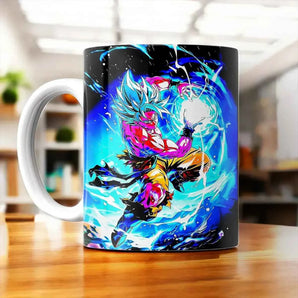Tasse Goku Migatte Dragon Ball illustrée à la main en Anjou