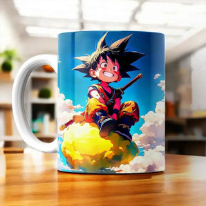 Mug Goku Nuage Magique Dragon Ball illustré à la main en Anjou