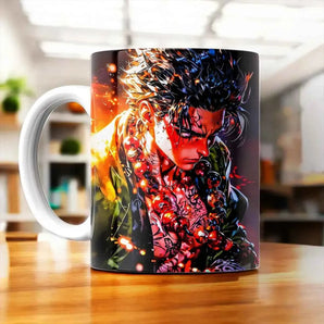 Tasse Gyomei Himejima Demon Slayer illustrée à la main en Anjou