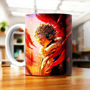 Tasse Hawks My Hero Academia illustrée à la main en Anjou
