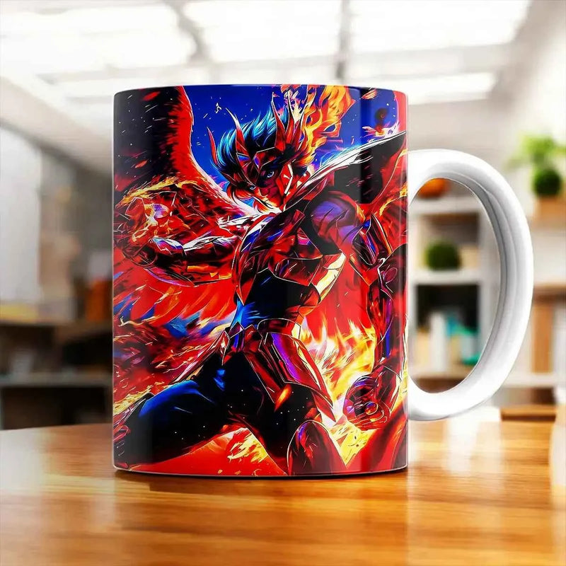 Mug Ikki du Phénix Saint Seiya illustré à la main en Anjou