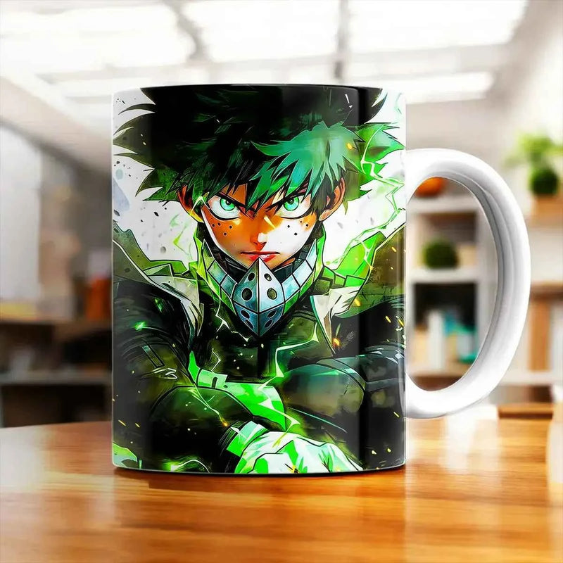 Mug Izuku My Hero Academia illustré à la main en Anjou