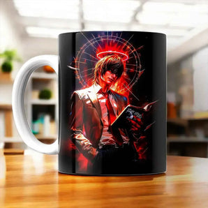 Tasse Light Yagami Death Note illustrée à la main en Anjou
