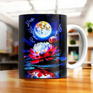 Mug Lotus illustré à la main en Anjou