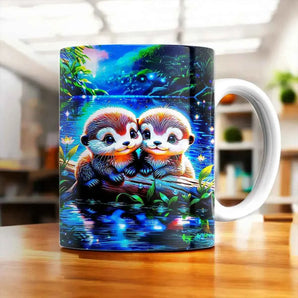 Mug Loutre illustré à la main en Anjou