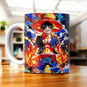 Tasse Luffy One Piece illustrée à la main en Anjou