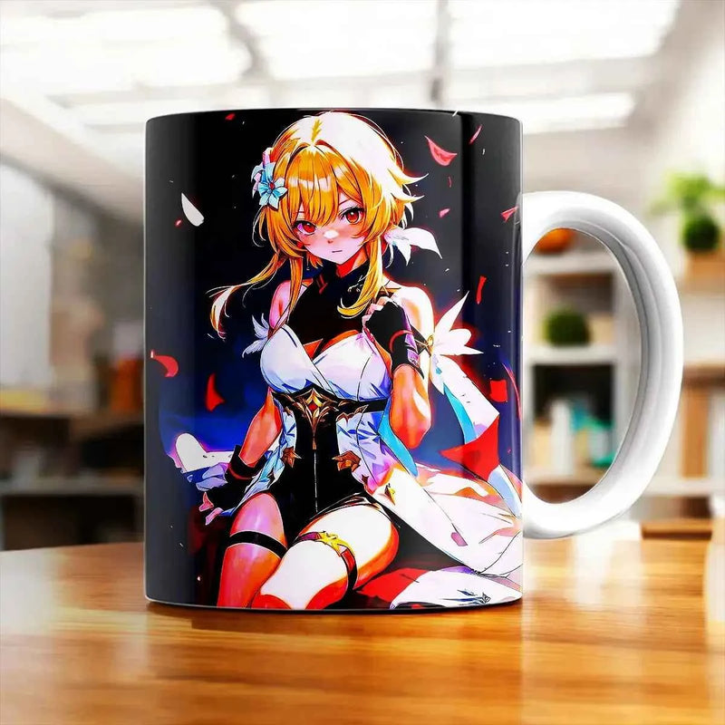 Mug Lumine Genshin Impact illustré à la main en Anjou