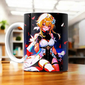 Tasse Lumine Genshin Impact illustrée à la main en Anjou
