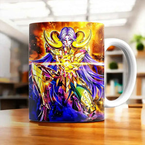 Mug Mû du Bélier Saint Seiya illustré à la main en Anjou