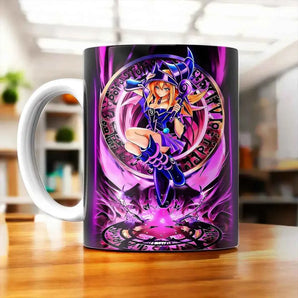 Mug Magicienne des Ténèbres Dark Magician Girl Yu-Gi-Oh! illustré à la main en Anjou