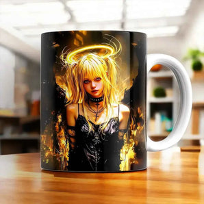Mug Misa Amane illustré à la main en Anjou
