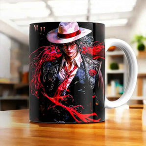 Mug Muzan Demon Slayer illustré à la main en Anjou