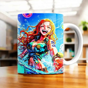 Mug Nami One Piece illustré à la main en Anjou