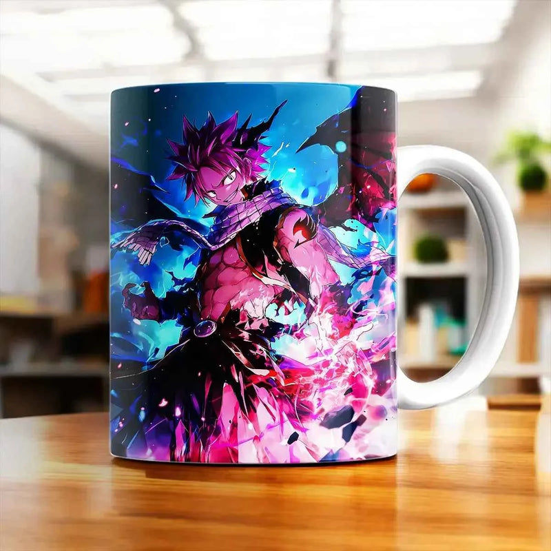 Mug Natsu Fairy Tail illustré à la main en Anjou