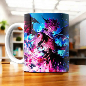 Tasse Natsu Fairy Tail illustrée à la main en Anjou