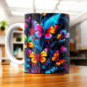 Tasse Papillon Famille illustrée à la main en Anjou