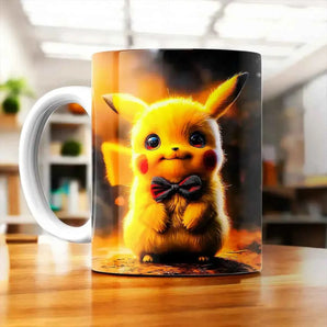 Tasse Pikachu illustrée à la main en Anjou