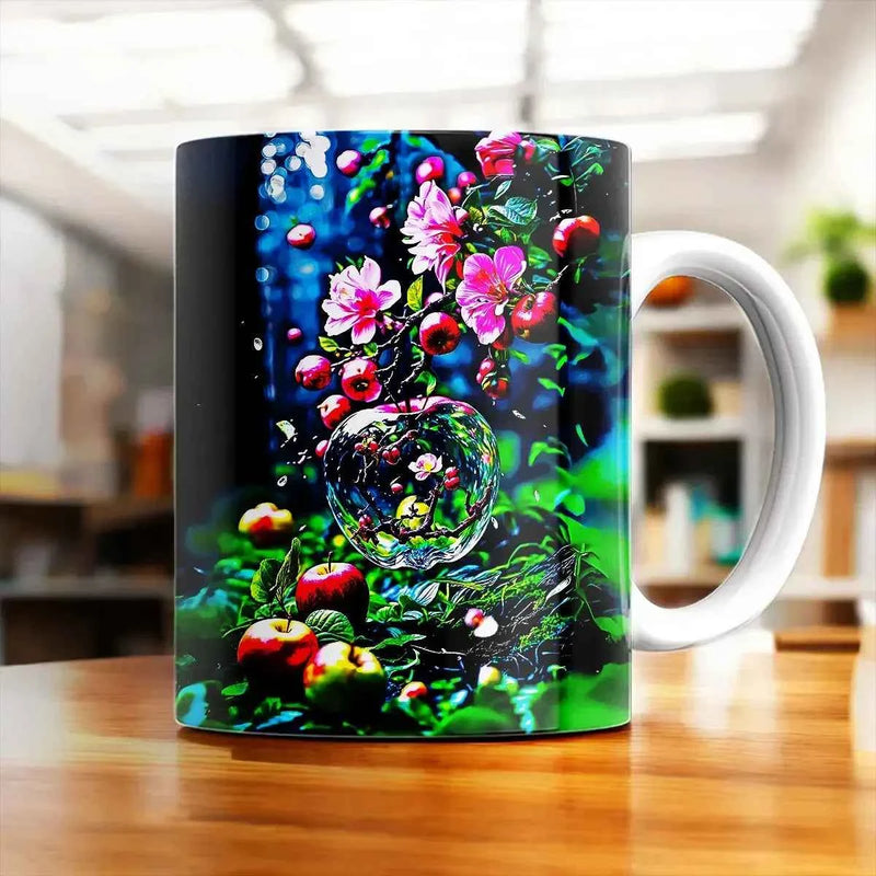 Mug Pomme illustré à la main en Anjou