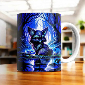 Mug Renard Sombre illustré à la main en Anjou